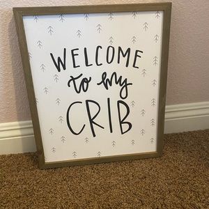 Welcome to my crib nursery canvas. Roughly 17x14